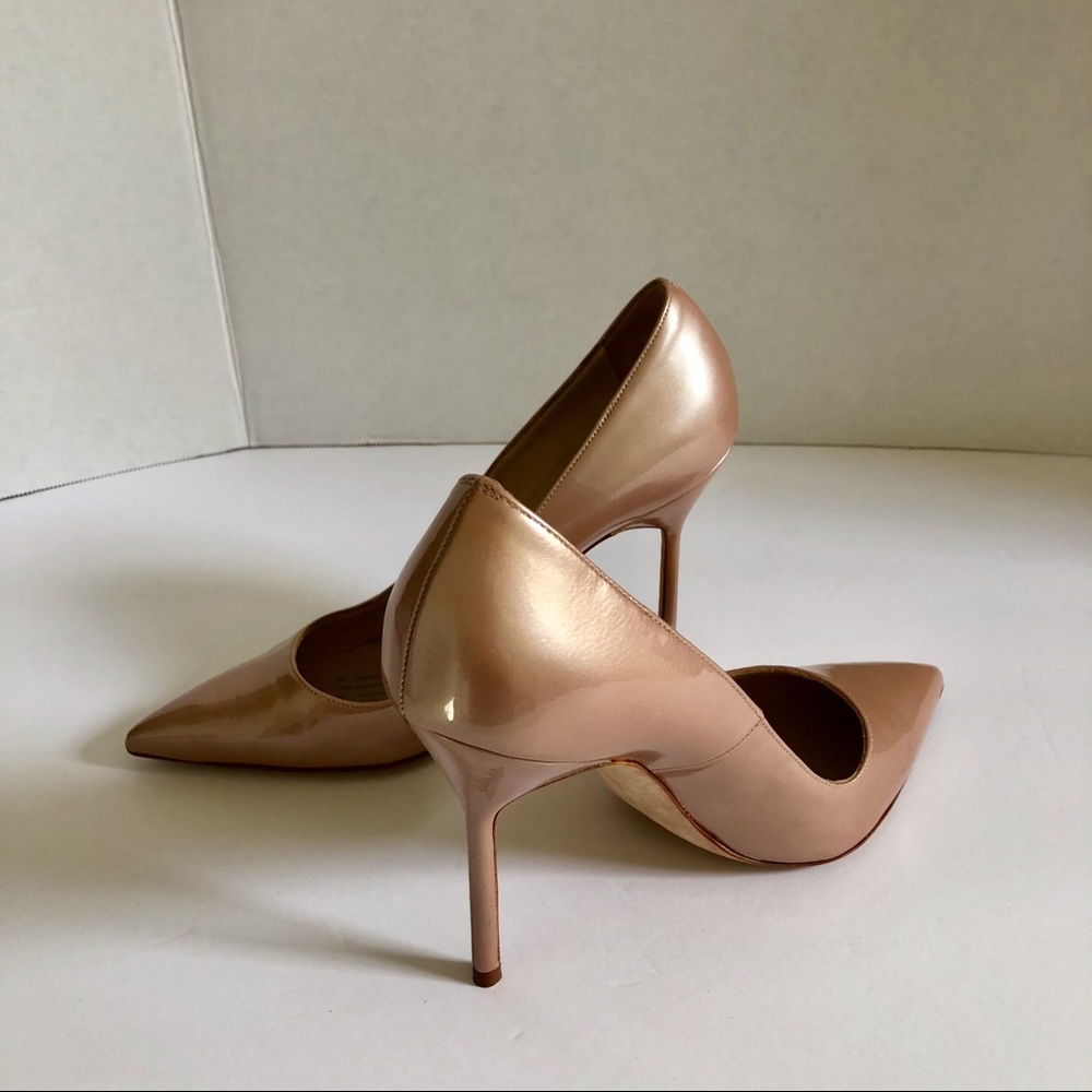 Manolo Blahnik Patent Leather High Heel Pump